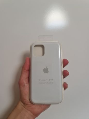 Etui silicone Case iphone 11 pro Biały White