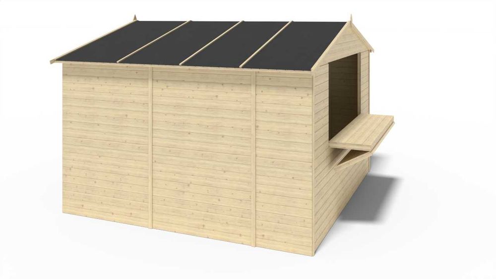 Stragan warzywniak kiosk handlowy 3x3m DOM607