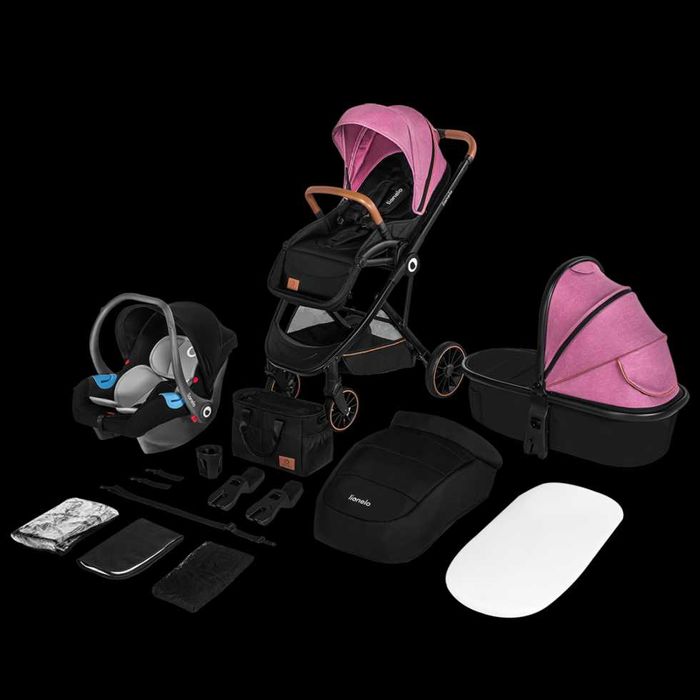 Коляска Lionelo 3 в 1 Amber Pink Rose