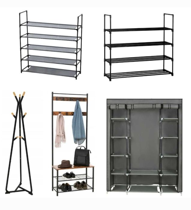 Полиця вішалка стійка шафа підставка для взуття одягу підлогова лофт