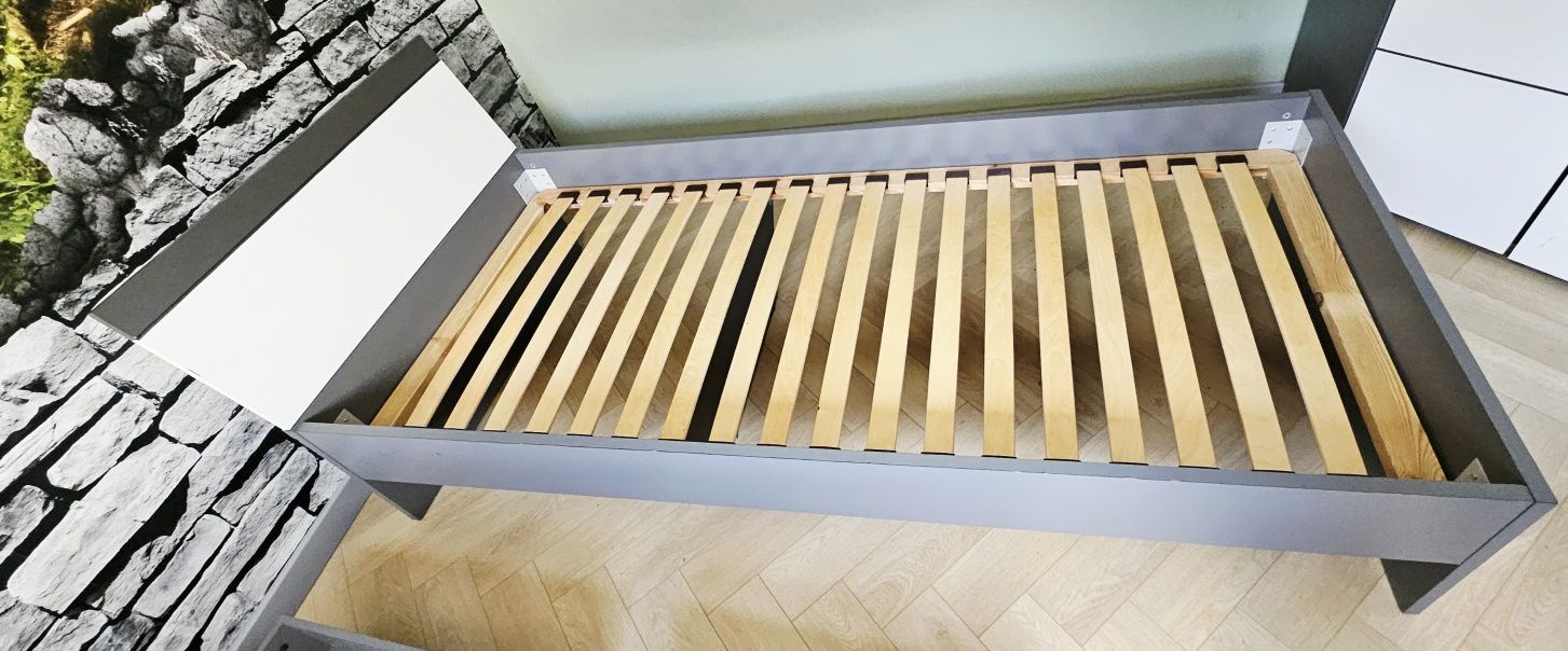 Łóżko z ramą i materac ikea matrand 90x200cm