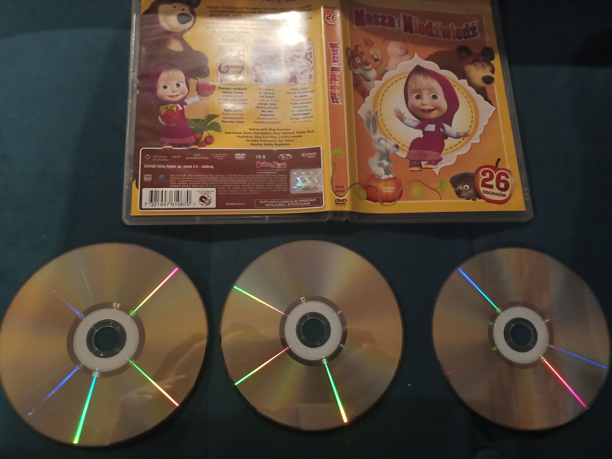 Bajka 3 x DVD Masza i Niedźwiedź sezon I cześć 1 2 3  26 odcinków