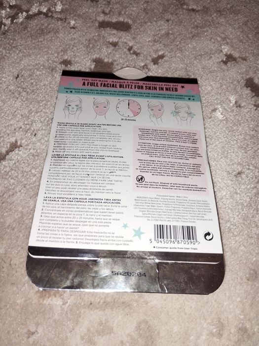 Очищувальна маска-плівка Soap & Glory What A Peeling! De-Clog Mask.