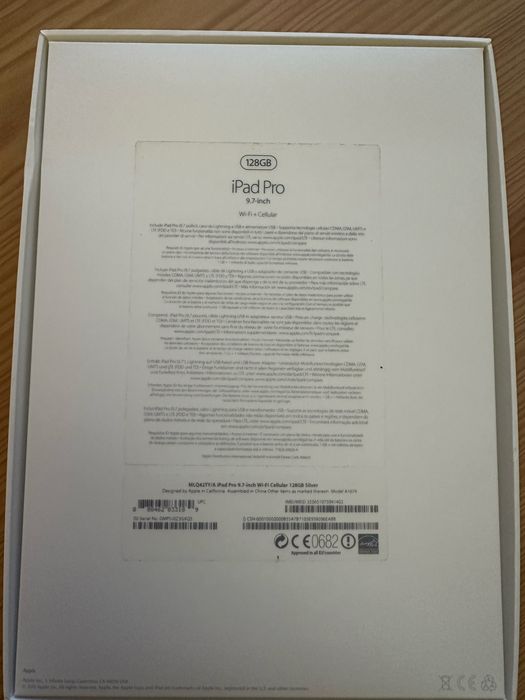 iPad Pro 9,7 Silver Wi-Fi + Celular 128GB + Apple Pencil