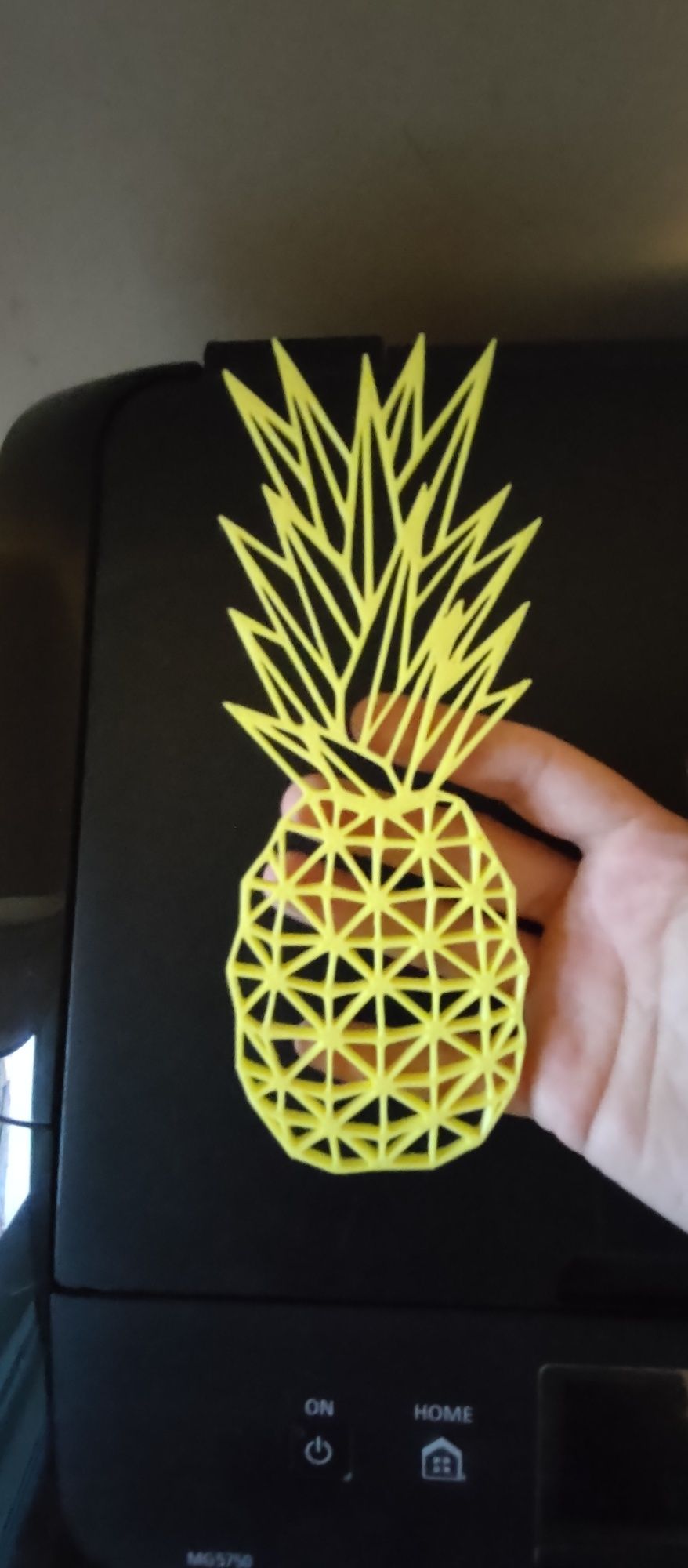 Geometryczny ananas obraz zawieszka na ścianę 3D dekoracja nowa