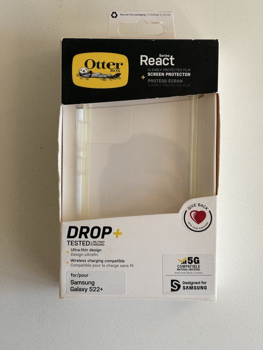 Capa + Película de Vidro Otterbox React para Samsung S22+ Plus