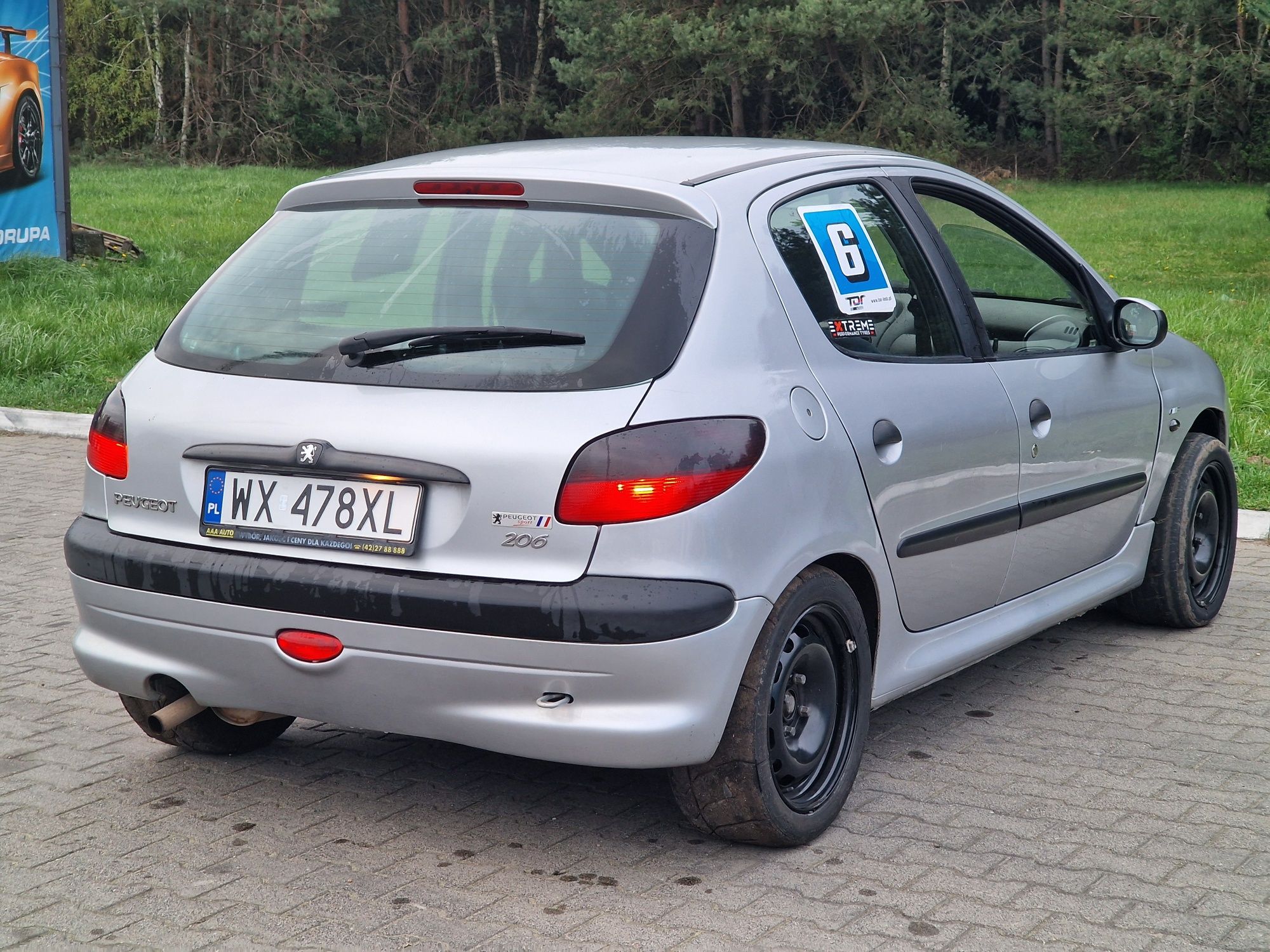 Peugeot 206 1.6 108KM KJS Time Attack Kubełek Bimarco Simota Gwint