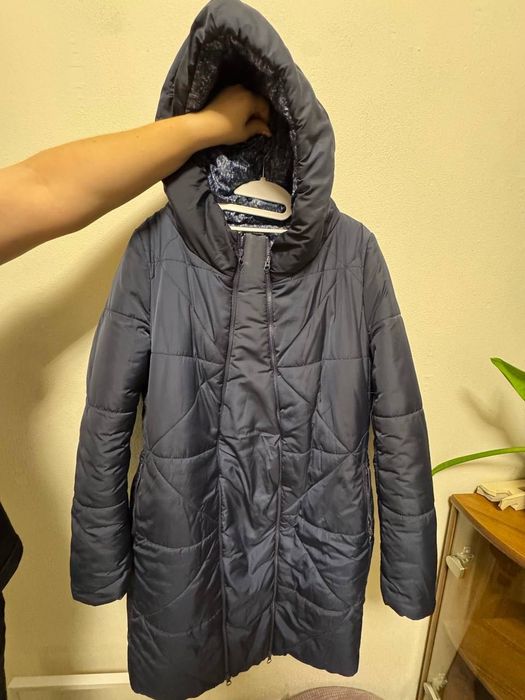 Зимова куртка для вагітних, розмір L, темно-синя