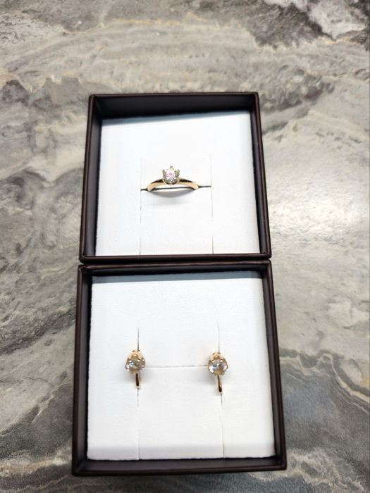 Продам набор украшений ( сережки и кольцо)