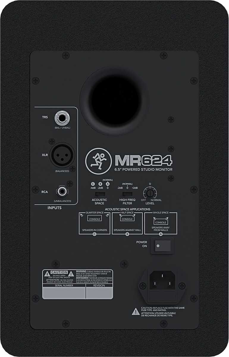 MACKIE MR624 aktywny monitor studyjny 6,5" MR-624 odsłuch studyjny