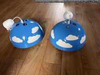 Lampka wisząca IKEA Skojig, w chmurki.