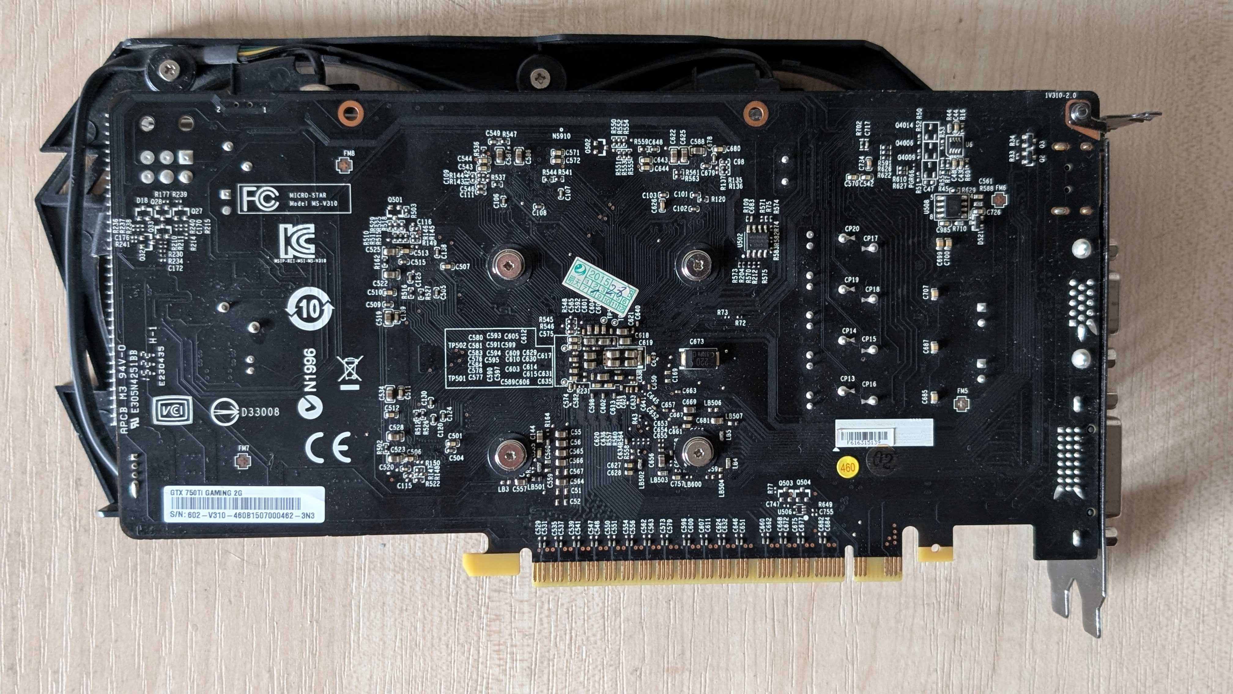 Відеокарта MSI PCI-Ex GeForce GTX 750 Ti TF 2048MB GDDR5 (128bit)
