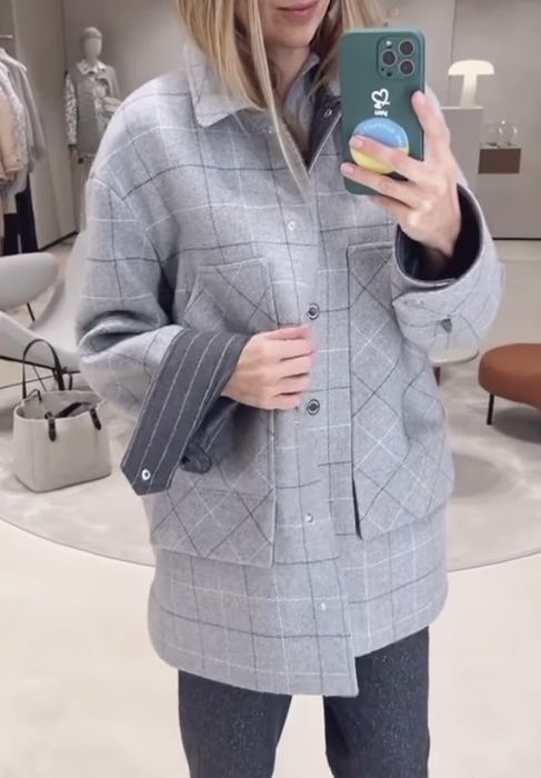 Напівпальто сорочка 100% вовна the coat
