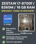 Procesor i7-9700F, 16GB RamDDR4 Płyta główna, chłodzenie ZESTAW DZIAŁA