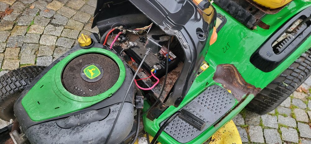 John deere la 115 traktorek kosiarka do trawy