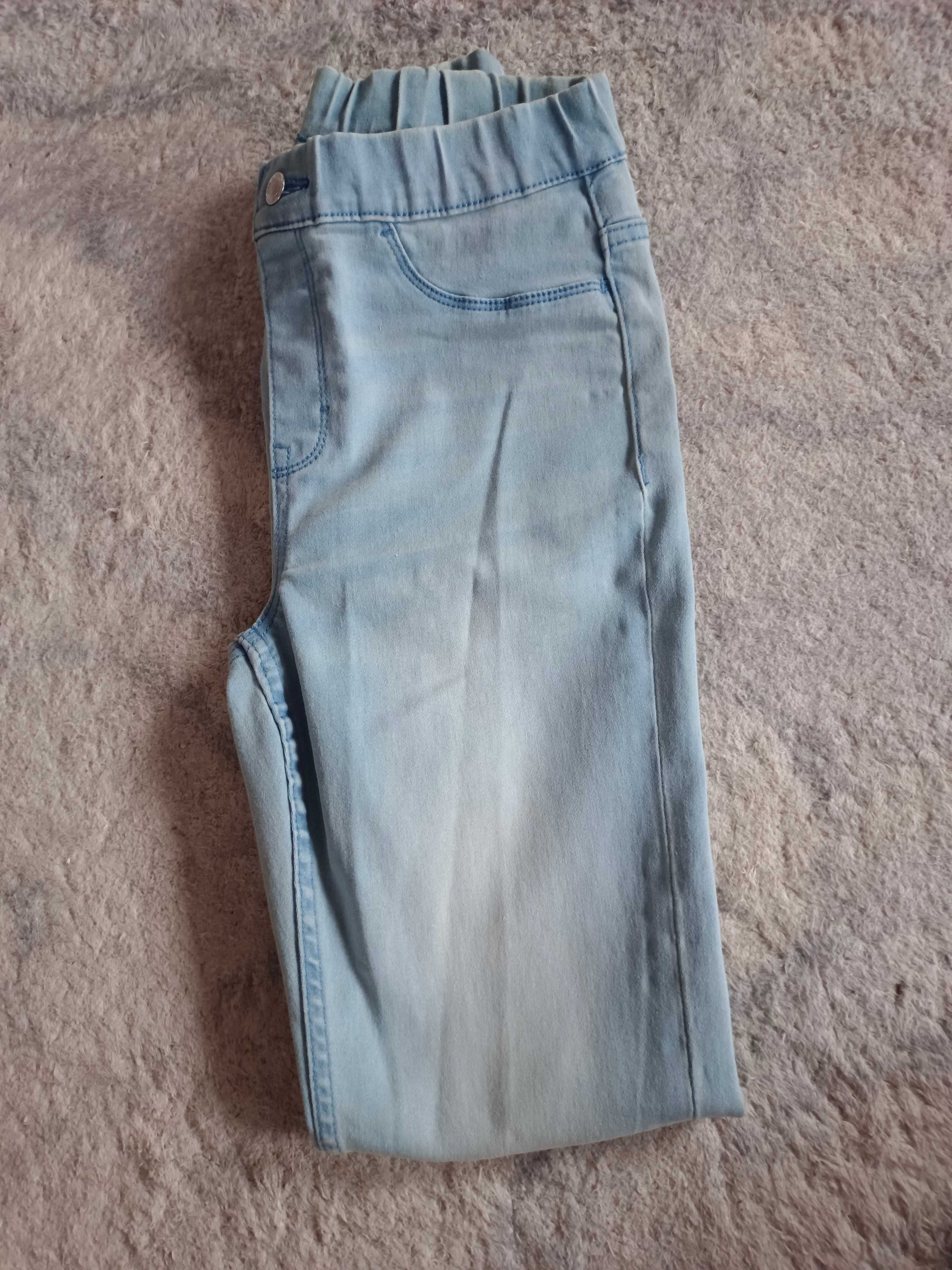 Jegginsy blue Esmara 34, xs miękki jeans, dopasowują się do figury