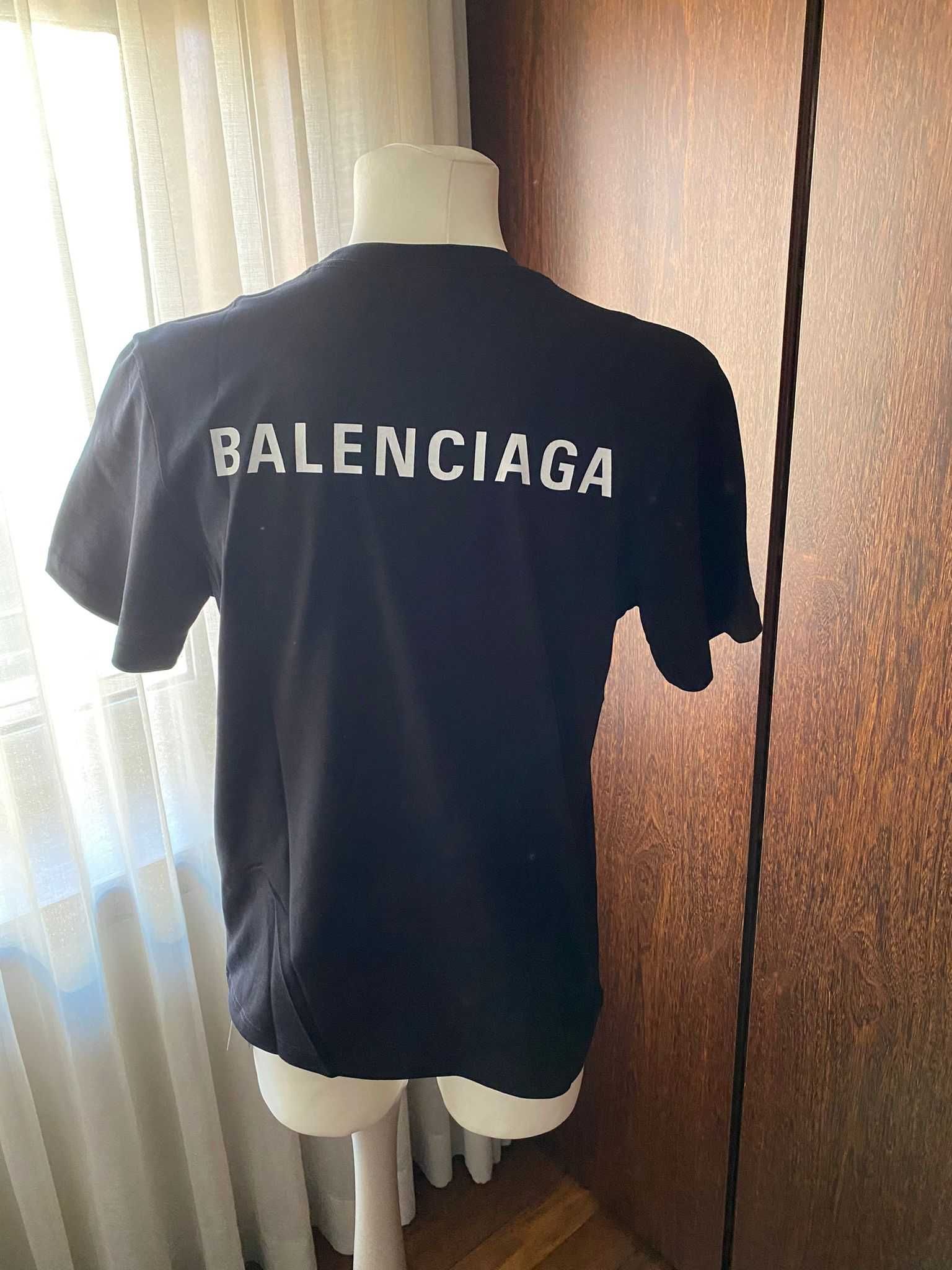 T Shirt Balenciaga Logo black