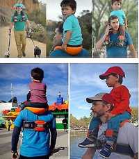 Transportadora infantil - ombros (saddle baby carrier)