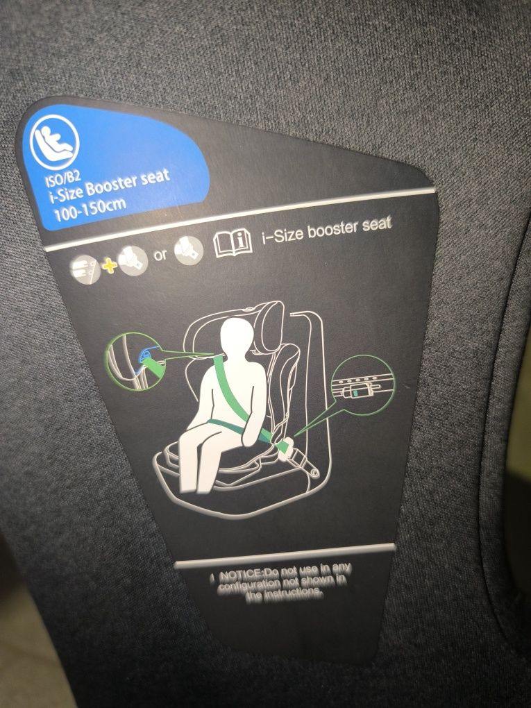 Cadeira criança de 100-150cm assalvo unifix (isofix)