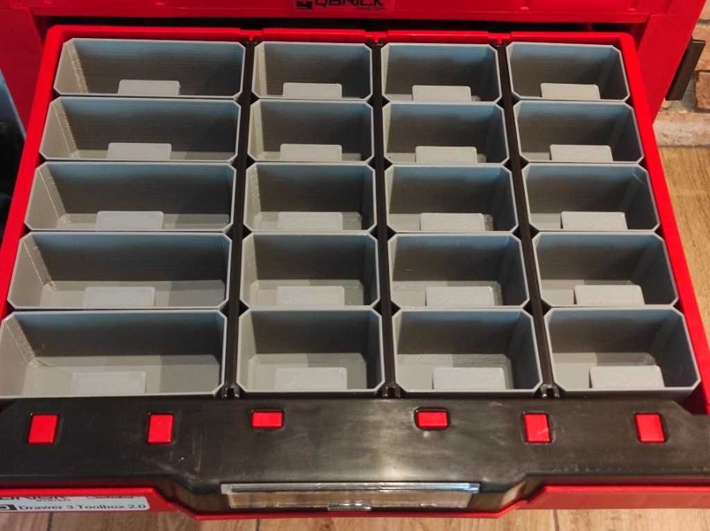 Akcesoria Qbrick System PRO Drawer 3 lub 3 Dodatkowe pojemniki