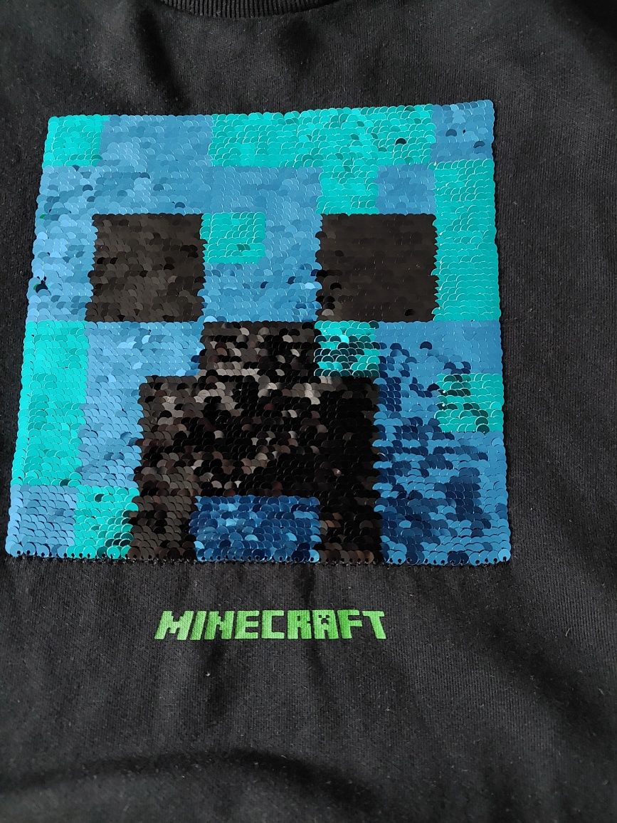 Bluza czarna minecraft