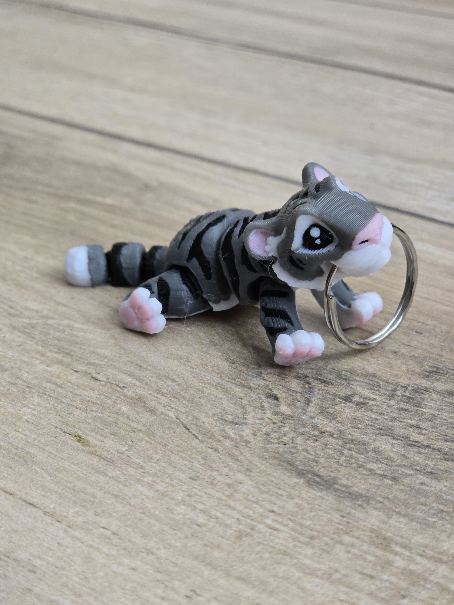 Breloczek Tygrys 3d - Brelok Druk3d fidget Keychain mixGadzet