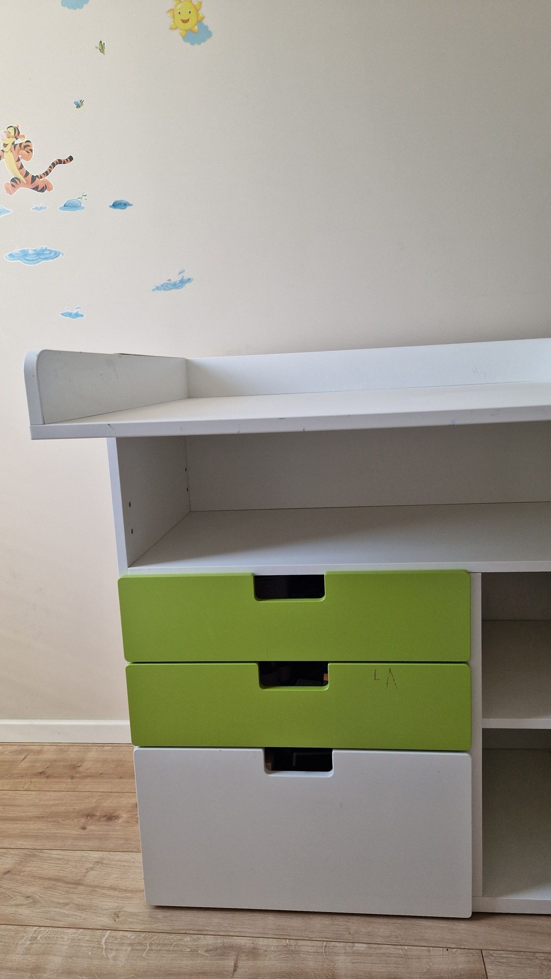 Przewijak / biurko Ikea Stuva kiedyś teraz stamstad