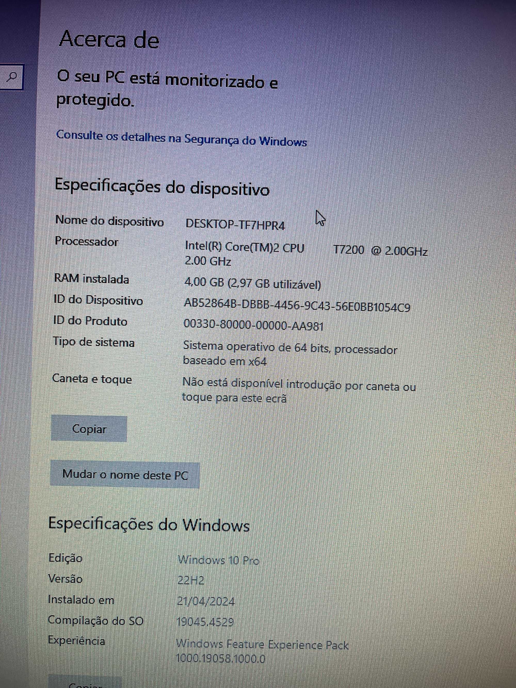 Mac Mini 2006-SSD 240 GB/4GB RAM(Windows10)