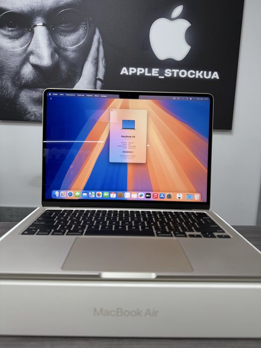 Продам Macbook Air 13,6 M2 8 256 55 циклов зарядки