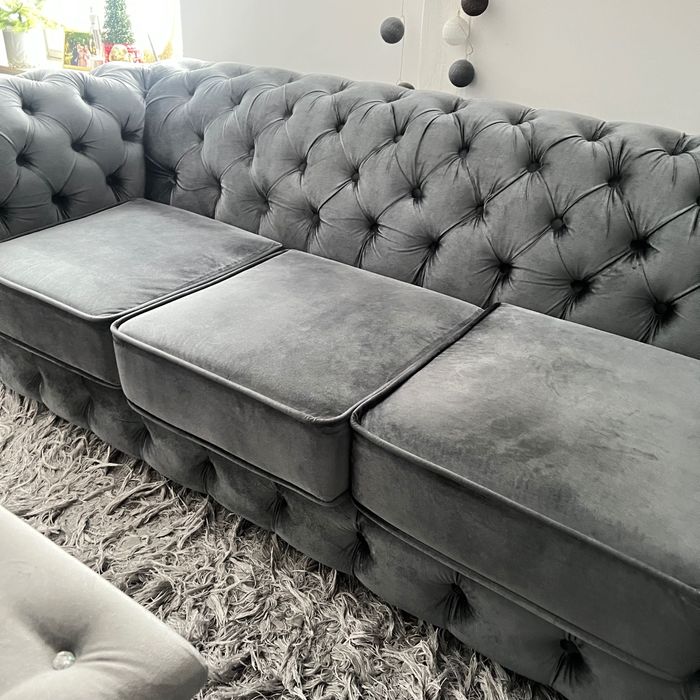 Kanapa plus fotel „chesterfield”