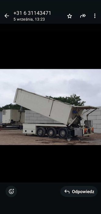 Naczepa mixokret  do posadzek transmix