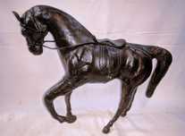 Escultura Cavalo Couro 2