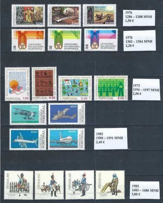 Selos Portugal 1973/1985 MNH