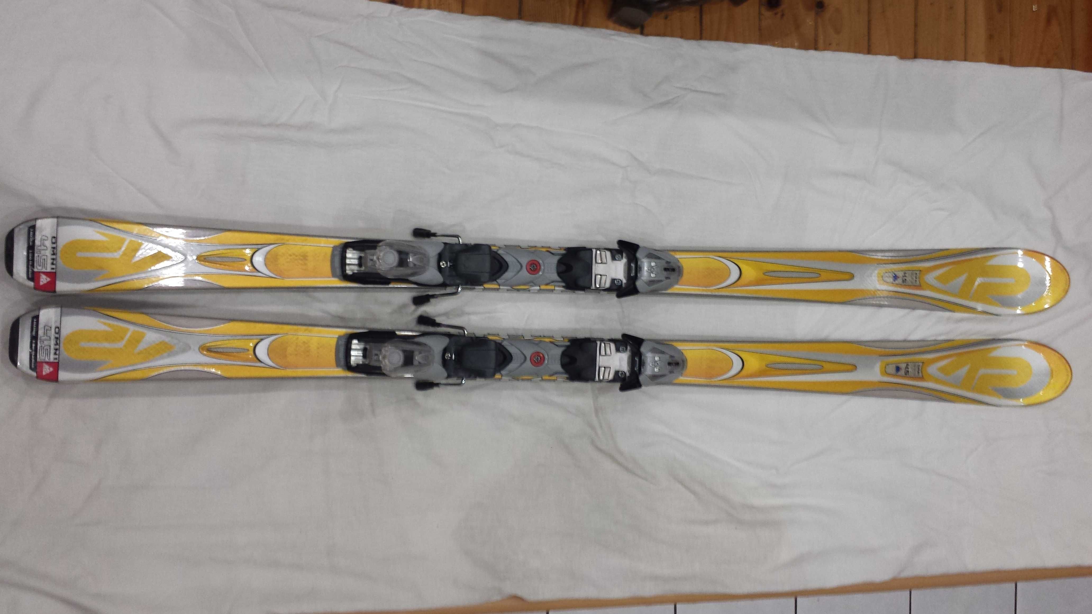 narty k2 omni  4.5 super stan jak nowe, wiazania marker mod 10.0