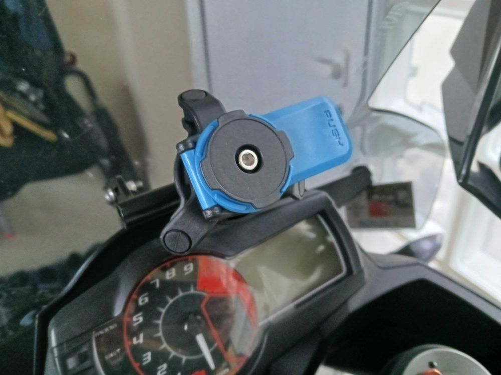 Suporte telemóvel tipo quad lock, ESPELHO ou GUIADOR, anti vibração
