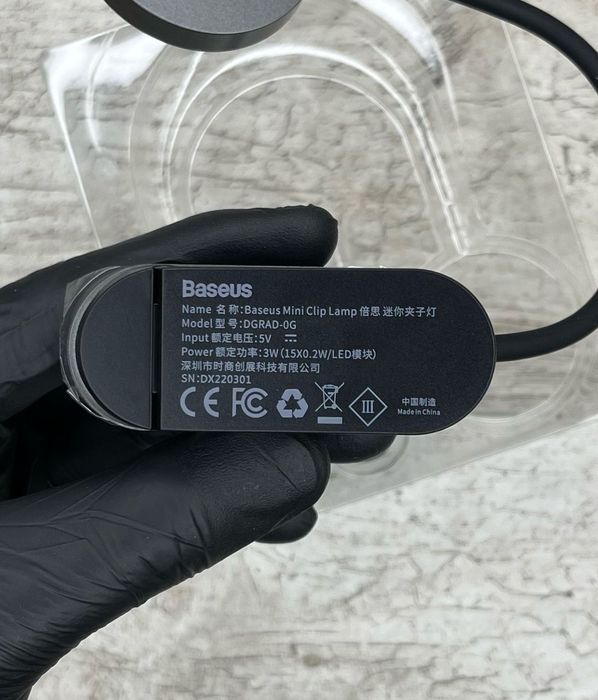 Светильник Baseus Comfort Reading Mini Clip Lamp Dark Gray Базеус