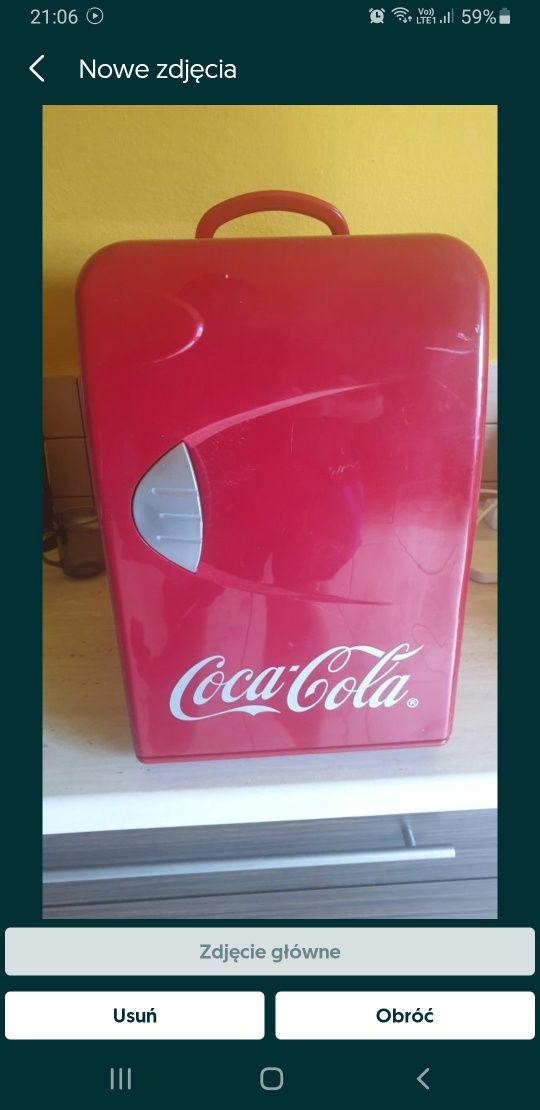 Mini lodówka coca cola