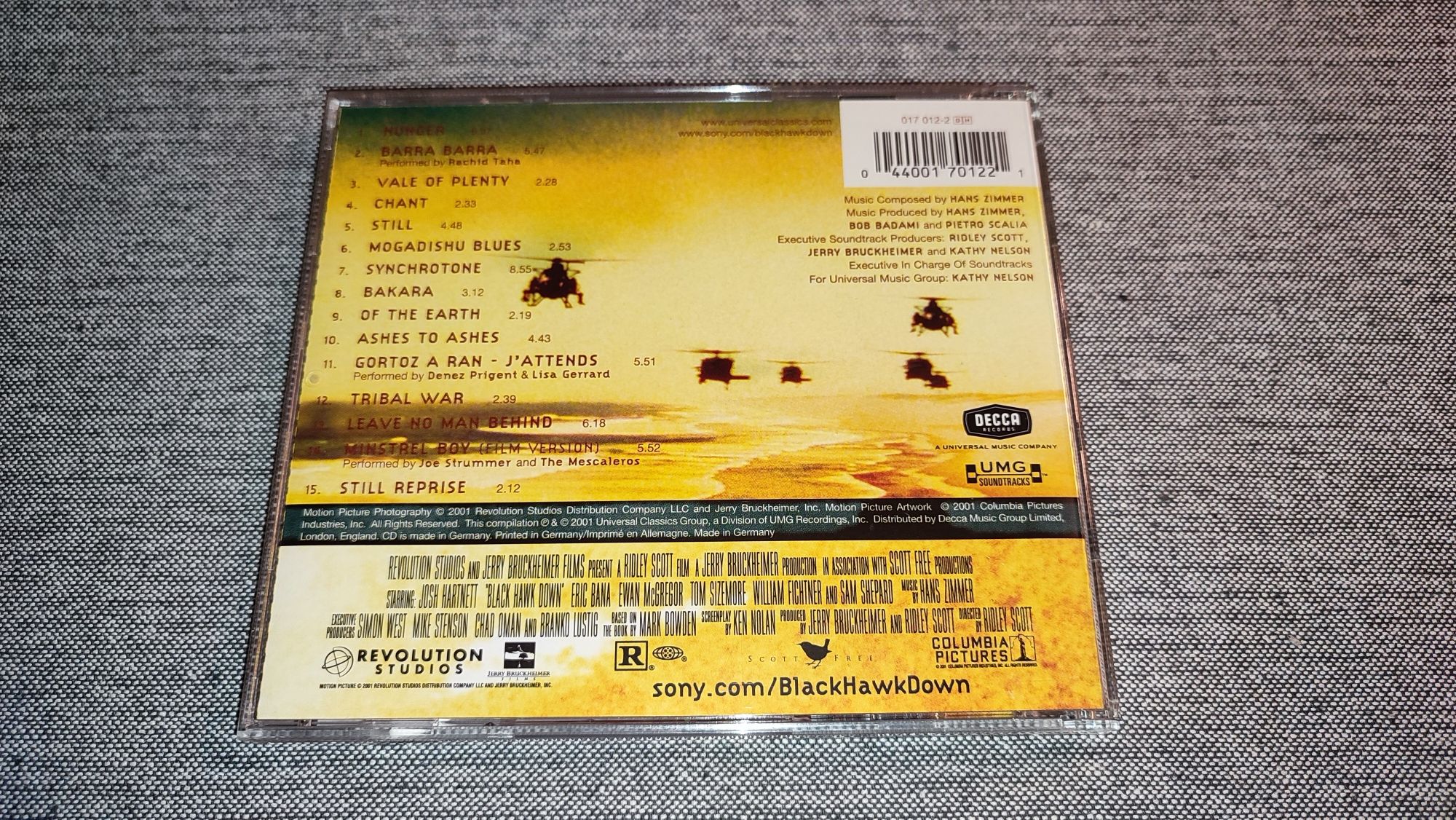 CD Płyta Soundtrack Black Hawk Down Helikopter W Ogniu