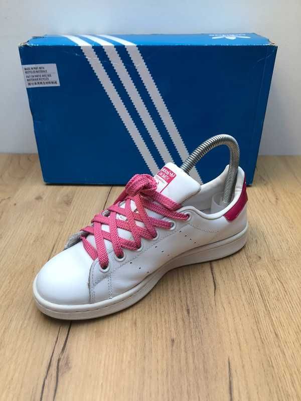 Buty Adidas Originals Stan Smith Unisex, Białe,Róźowe - Rozmiar 36 2/3