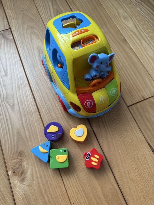 Музична машинка автобус сортер Hola Toys Розумний автобус