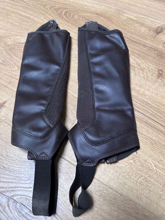 Buty do jazdy konnej 38 sztyblety + czapsy + kask ochronny
