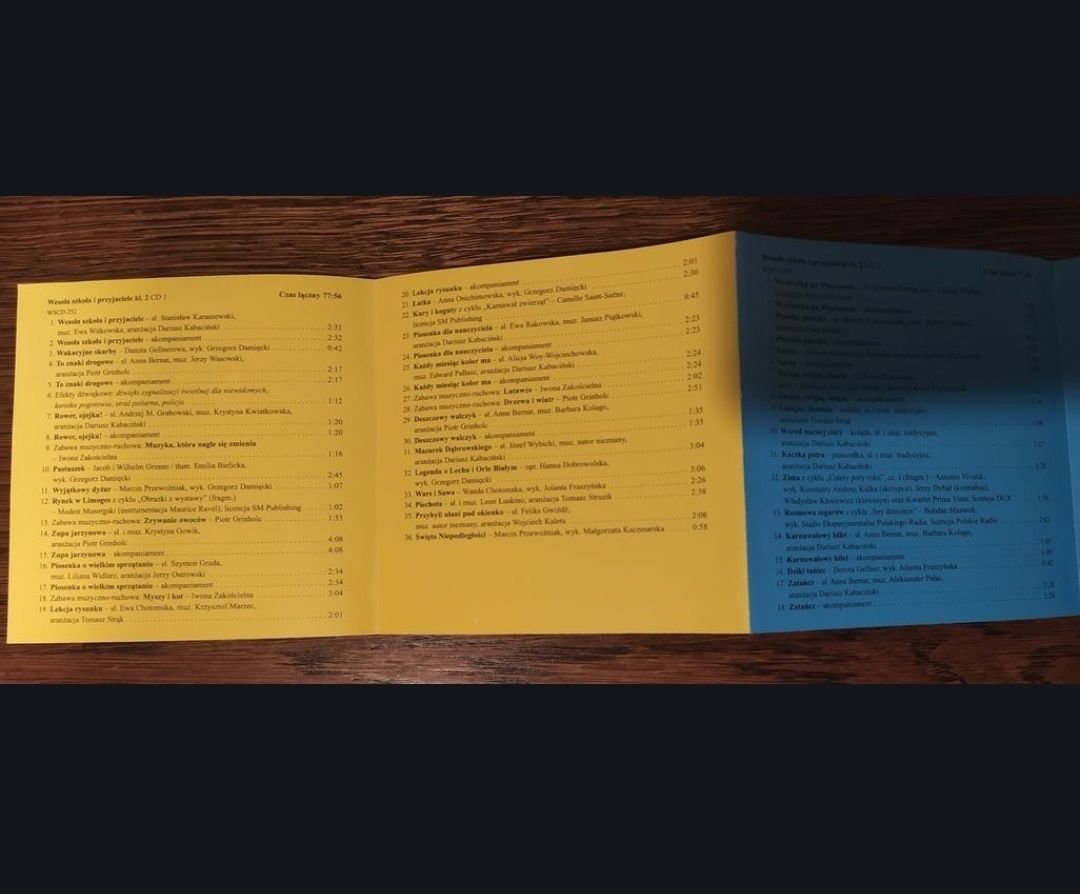 Wesoła szkoła i przyjaciele klasa 2 - zestaw 4szt płyt CD - używane