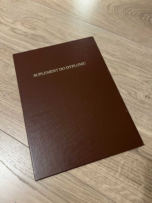 Suplement do dyplomu Teczka Okładka
