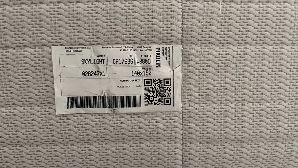 Cama Sommier + Colchão Pikolin 140x190xm