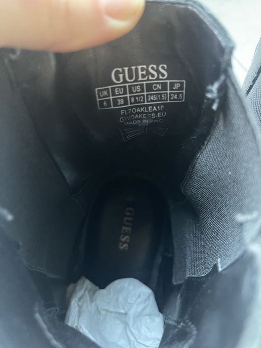 Guess botki skórzane trapery 39