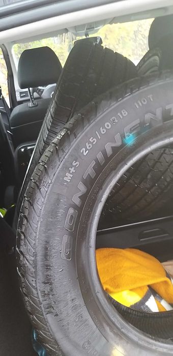 Komplet opon 265 18 M+S continental cross contact  lx rok 2019 26 tydz