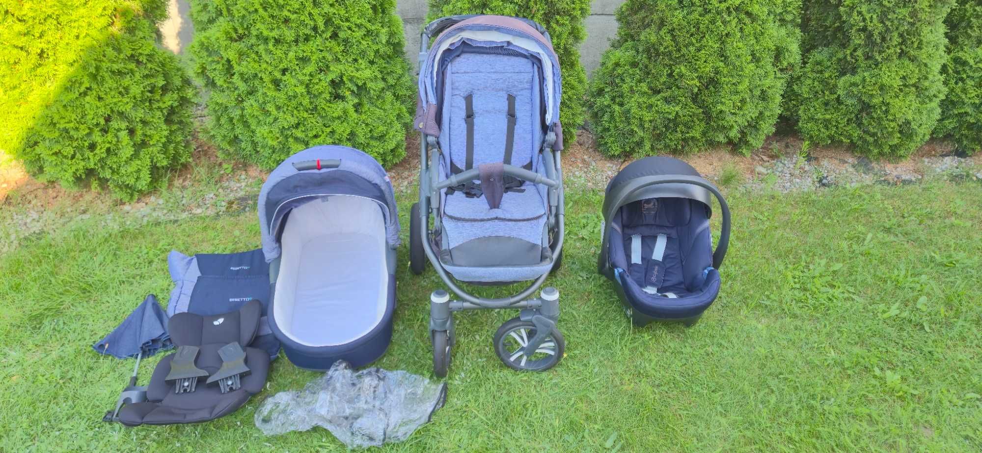 Wózek Bebetto Holland 3w1 nosidełko Cybex