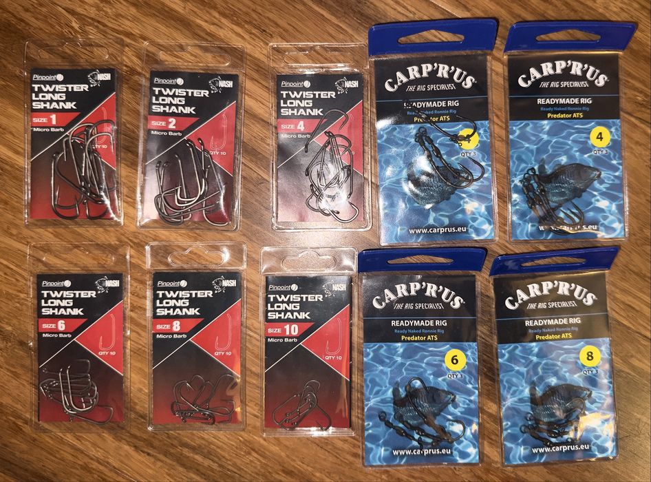 Haki Haczyki karpiowe Nash, Carp'R'Us oraz Fox