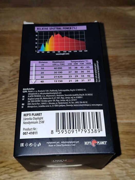 Żarówka Terrarystyczna Repti Planet Daylight Neodymium 25W Nowa