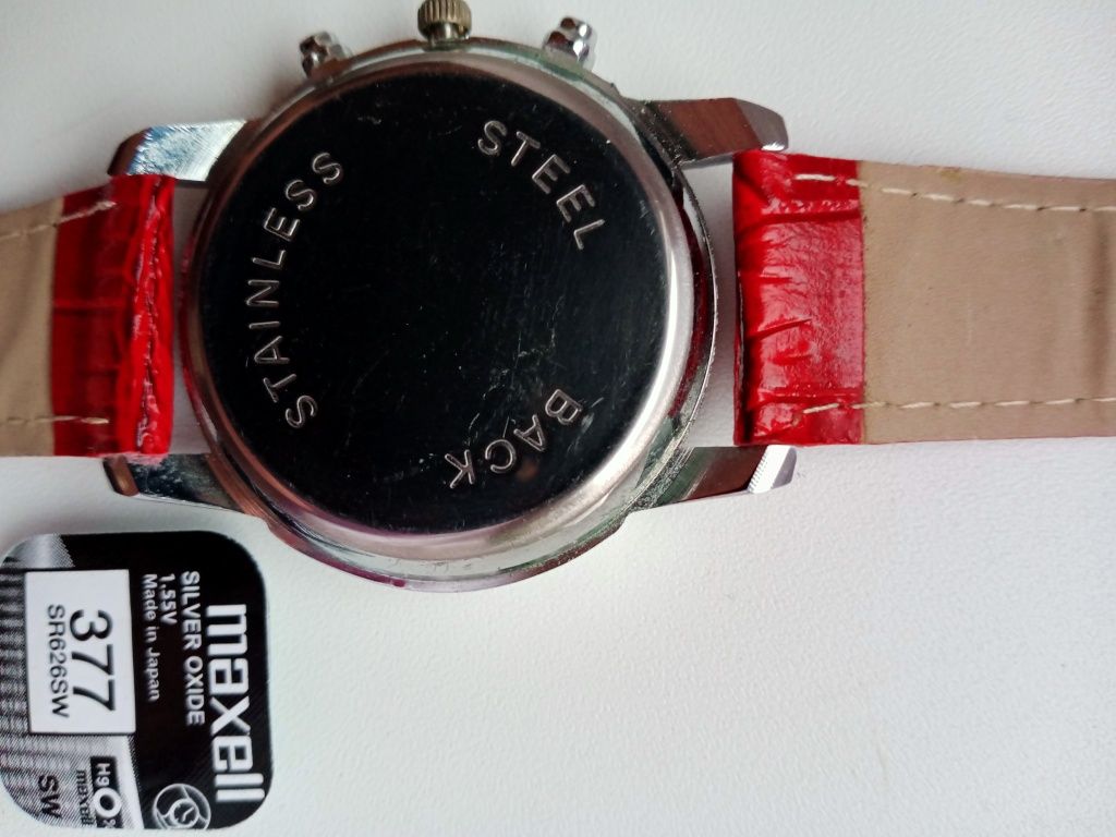 Zegarek męski Geneva + zapasowa bateria Maxwell